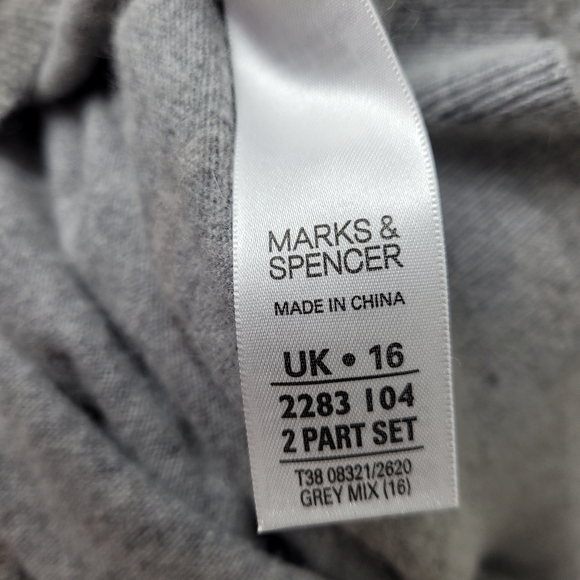 MARKS & SPENCER Sweater Cardigan Button Down  Wool - Picture 7 of 8